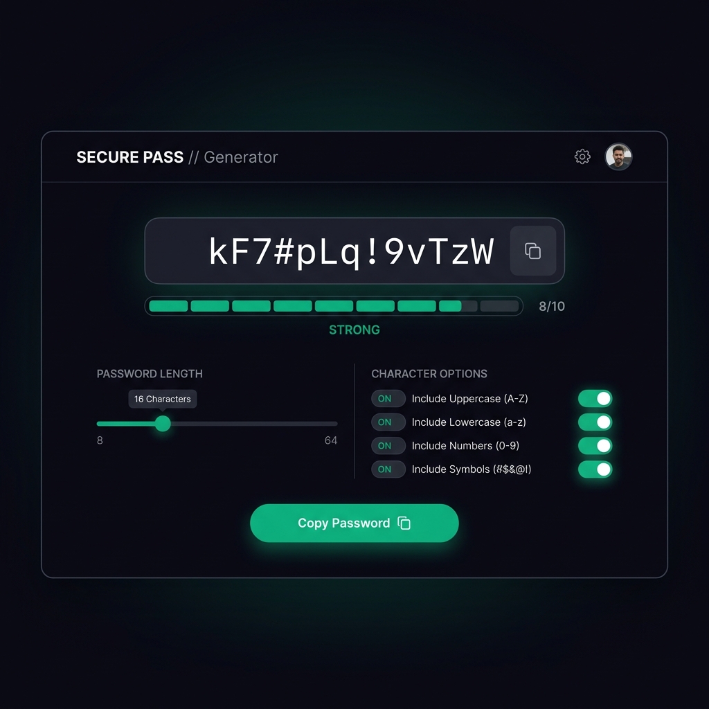 Password Generator interface preview